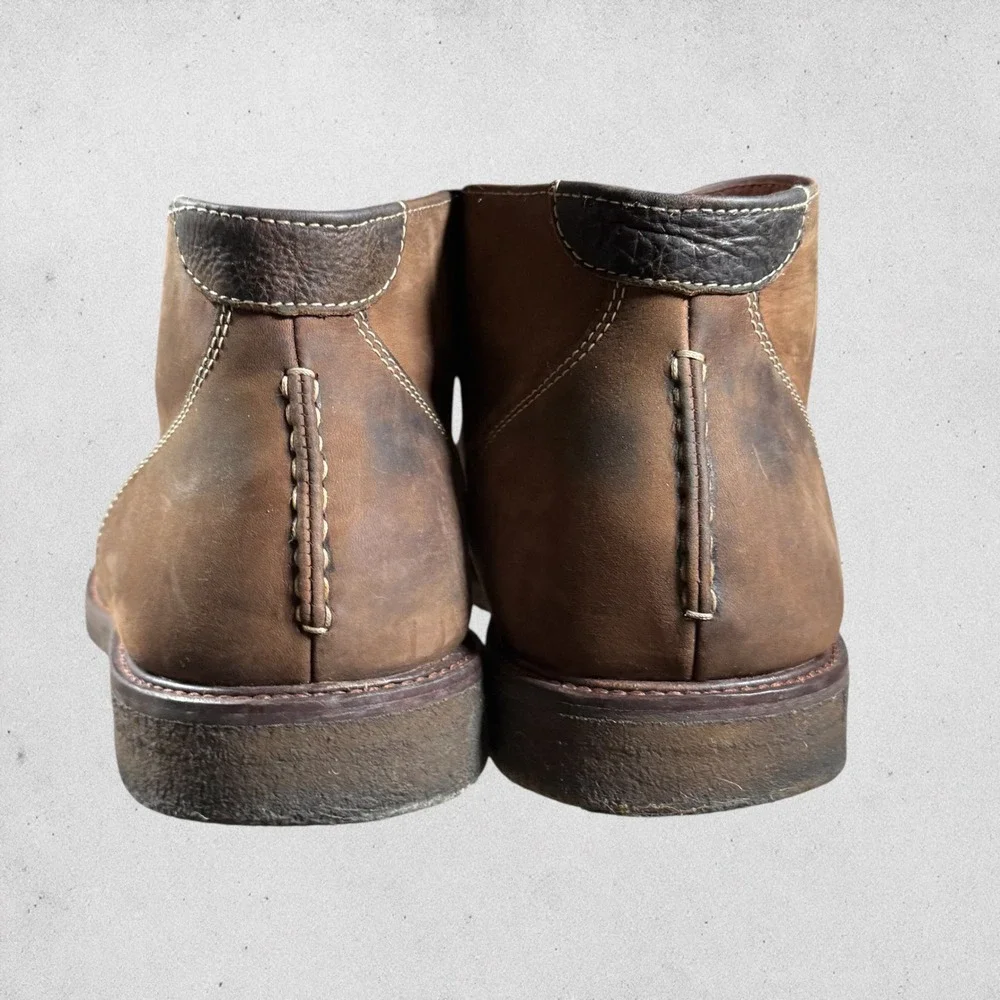 Johnston & Murphy Mens Brown Leather Chukka Copeland‎ Desert Boots 11M 25-1870